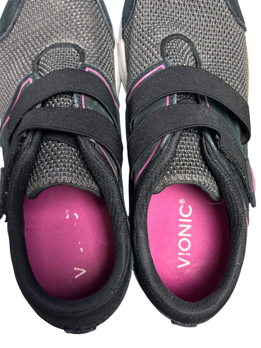 Vionic Brisk Ema Adjustable Mesh/Suede  Black Orthotic Sneakers – Sz 9 Wide - Picture 8 of 11